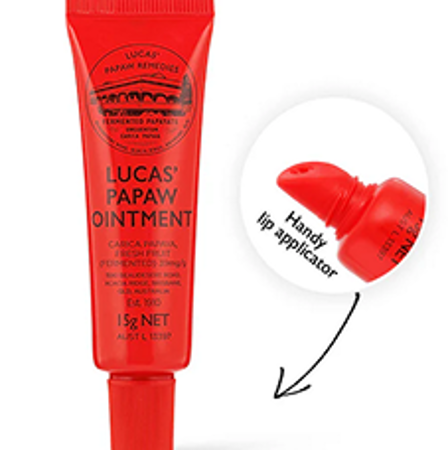 Lucas' Papaw Ointment - 15g Tube with Lip Applicator