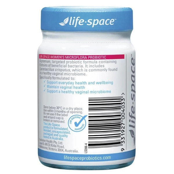 Life Space Women’s Microflora Probiotic 60 Caps