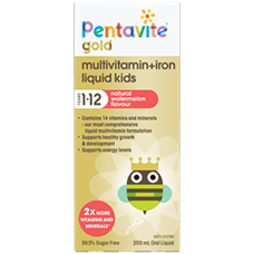Gold multivitamin + iron liquid kids 200ml